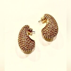 LAST CHANCE KURT GEIGER LONDON Pave Dome Drop Earrings